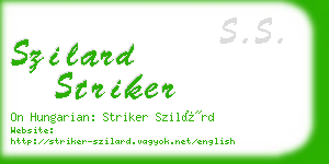 szilard striker business card